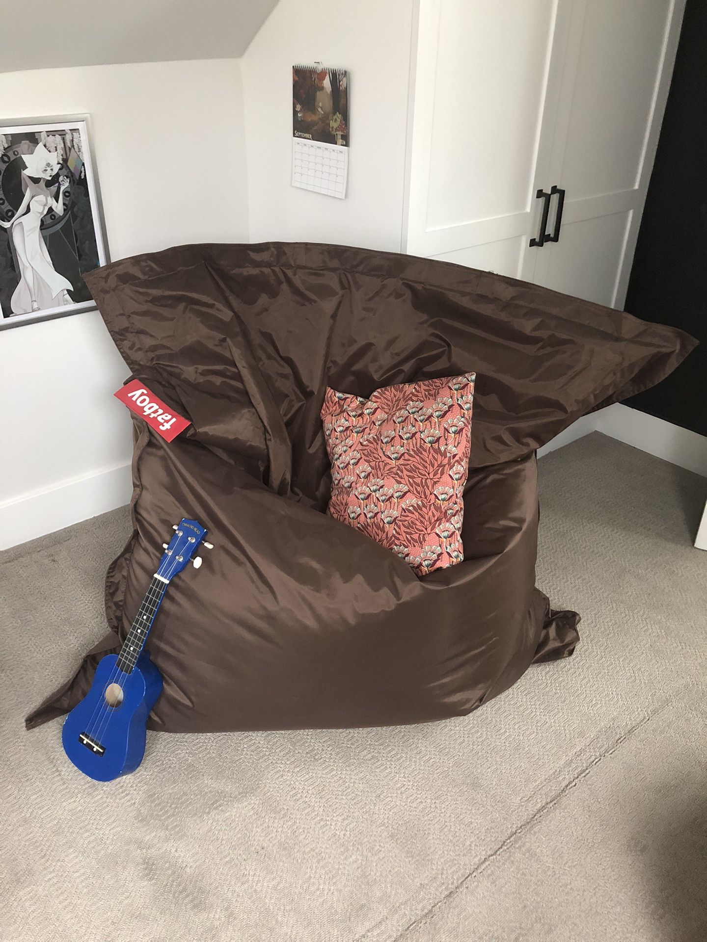 Oversized Bean Bag, Fatboy, Chocolate brown