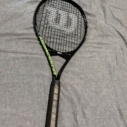Wilson Aggressor Adult Recreational Tennis Racket - Grip Size 3-4 3/8", Black