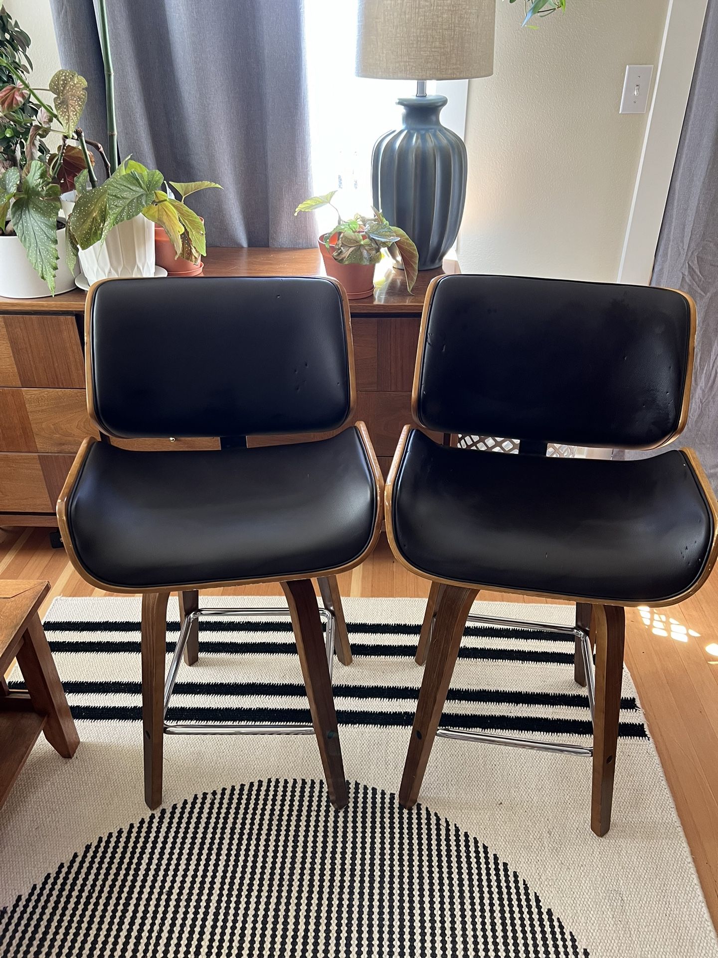 Mid Century Modern Bar Stool Chairs