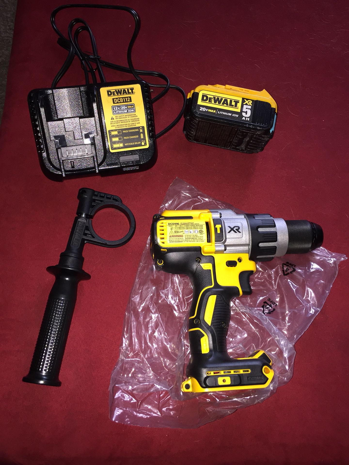 Drill hammer and charger and battery brand new