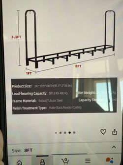 Wood Rack  With Cover