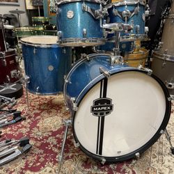 Mapex Horizon Blue Sparkle 5pc Drum Set