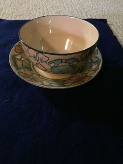 Antique bowl and plate set