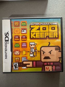 CASE & MANUAL ONLY! Action Puzzle Game Zoo Keeper Nintendo DS