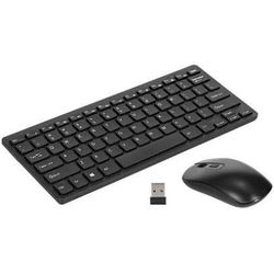 KM901 Keyboard Mouse Combo 2.4G Wireless 78 Key Mini Keyboard and Mouse Set Portable Office Combo