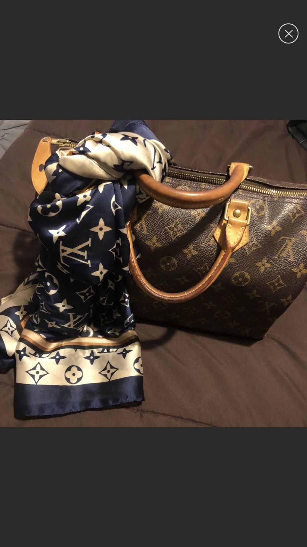 Louis Vuitton silk scarf authentic