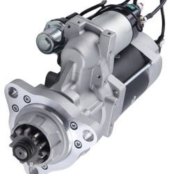  New 39MT Starter Fit for Ford Mack Kenworth Freightliner Volvo Heavy Duty Trucks 12V 11T Cummins ISX M11 N14 Caterpillar Delco Rotatable 31033