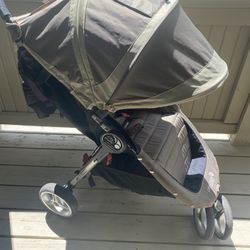 Baby Jogger City Mini Stroller And Eddie Bauer Baby Carrier
