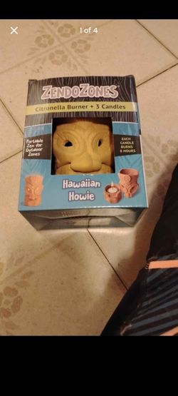 ZendoZones Hawaiian Howie Citronella Burner Set