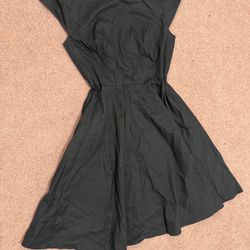 New Xl Black Retro Black Short Dress 