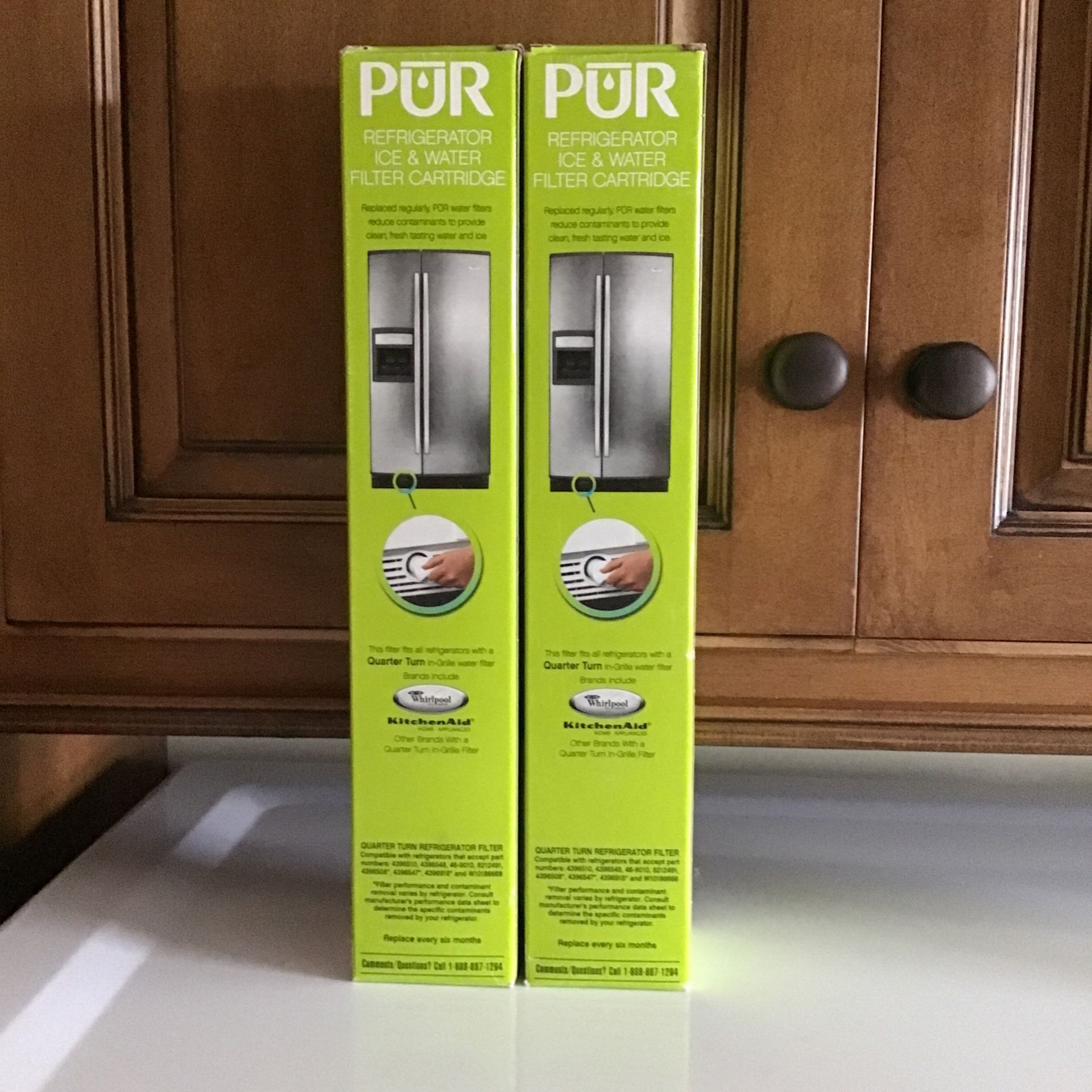 2 New PUR  refrigerator water And ice filters