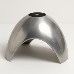 Vintage Solid Cast Aluminum Sculptural Stand / Art Display Base – Mid-Century Modern