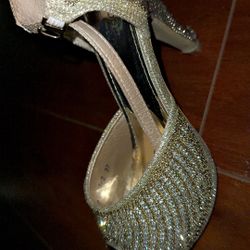 Gold Fancy Heels