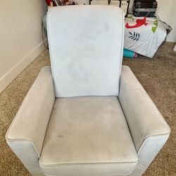 Beautiful Light Blue Reclining Chair Like A Bed!!!