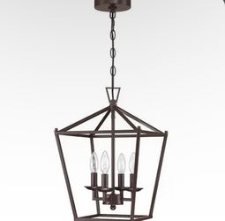 4 Light Birdcage Light Pendent