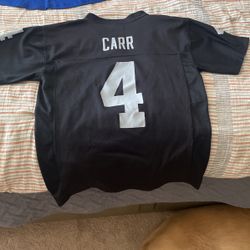 Youth Derek Carr Raiders Jersey Size Medium 