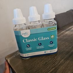 Evenflo Glass Bottles 8oz Standard 3 Pack