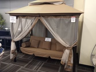 3pc Patio Swing W/ Canopy