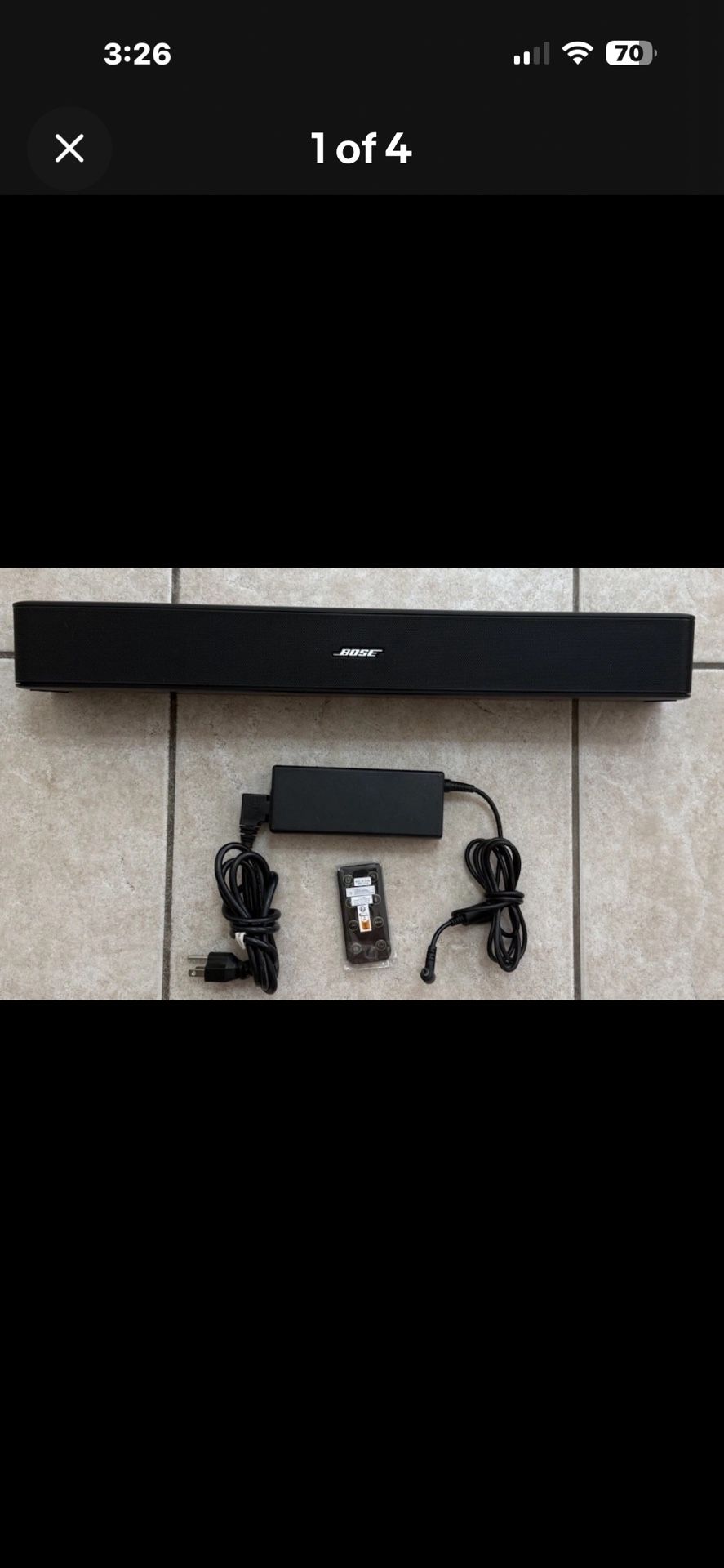 Bose Solo 5 TV Bluetooth Sound Speaker System Soundbar W Remote Model 418775