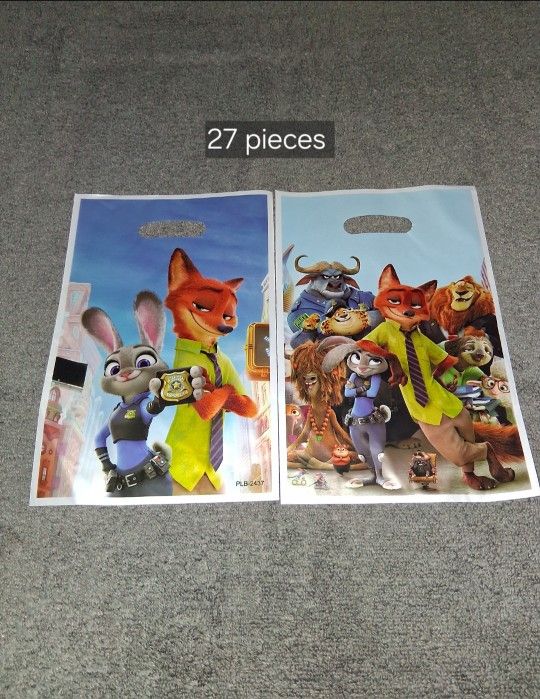 Zootopia Treat Bags 27 Pieces