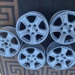 2018-2022 Jeep Wrangler Set Of 5 Aluminum Wheels 2019 Rim 2020 Wheel 2021