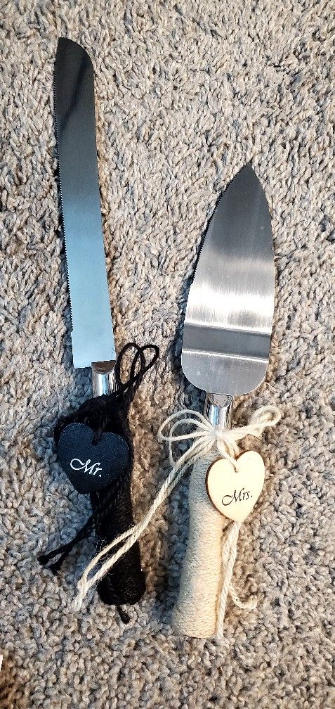Wedding Cake Knife & Server Set