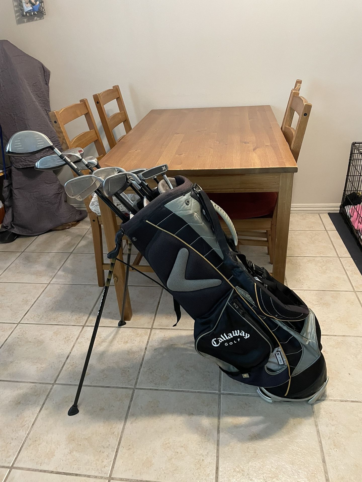 CALLAWAY BIG BERTHA GOLF SET LEFT HANDED+CALLAWAY STAND GOLF BAG