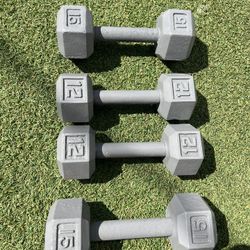 12.lbs 15.lbs Dumbbell Sets 