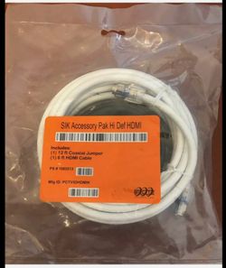 PCT International SIK Accessory Pak Hi Def 12 ft Coax Jumper & 6 ft HDMI Cable