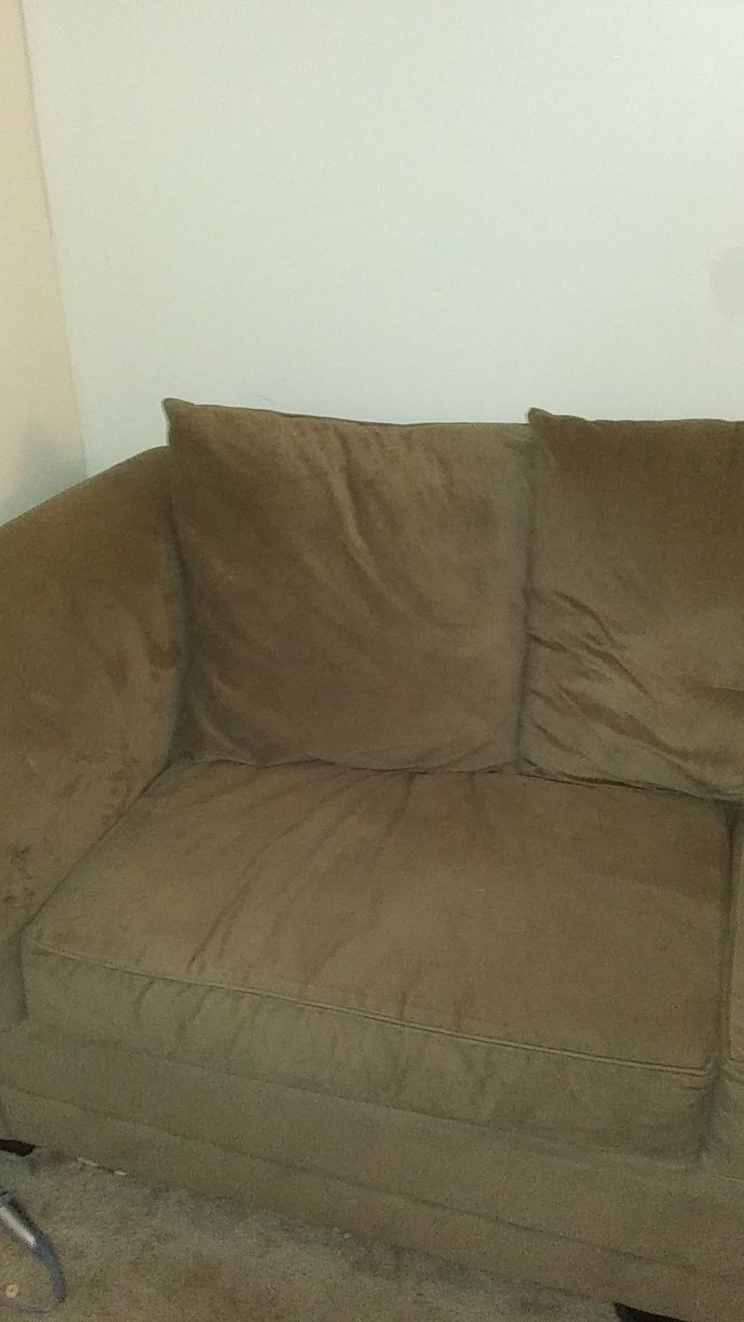 Couch and chair with ottoman