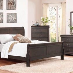 Queen Gray Bedroom Set : New