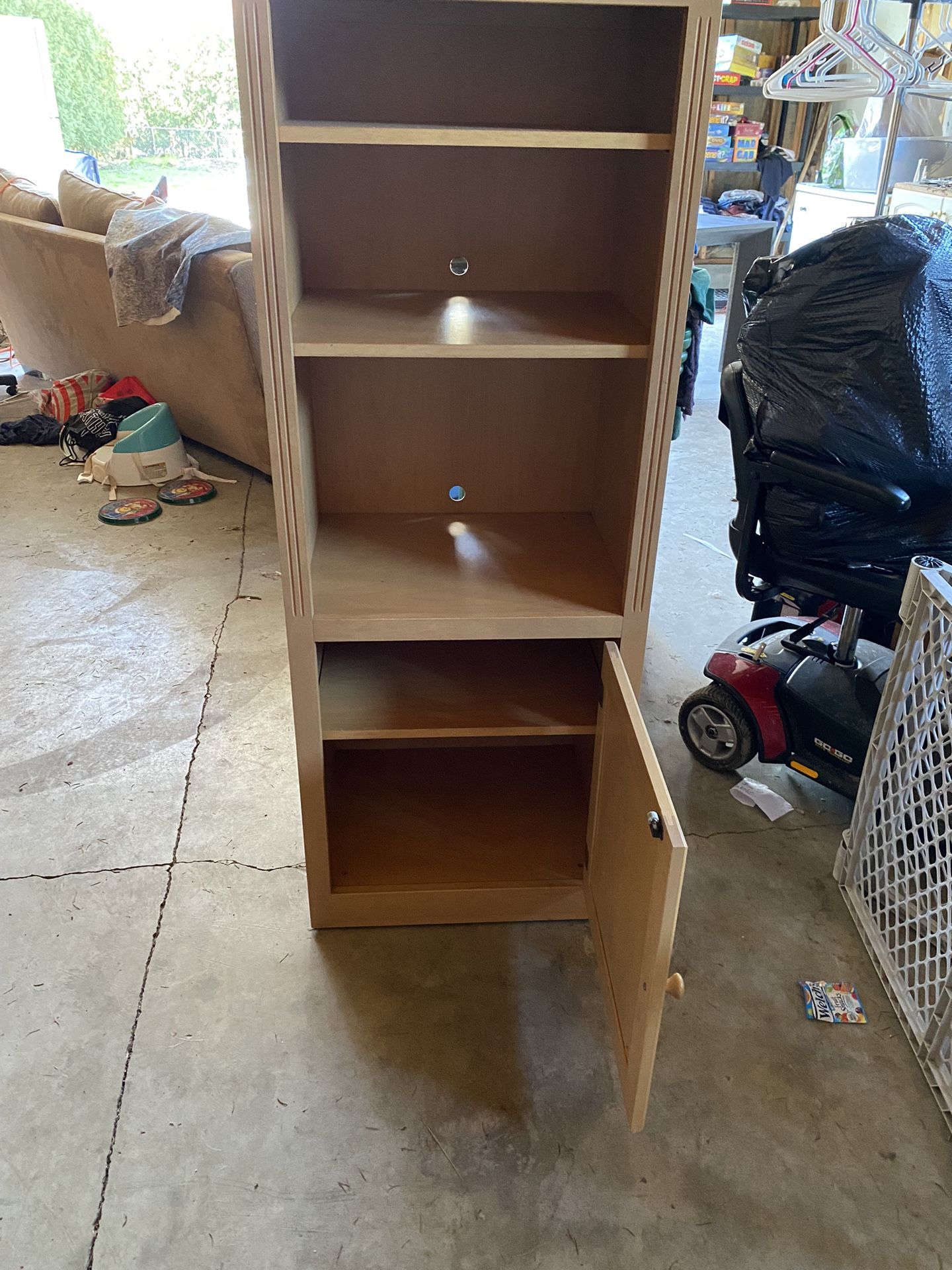 Solid Wood Stereo Cabinet 