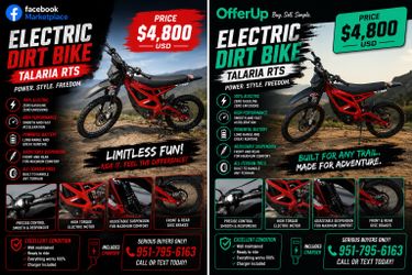 Electric dirt bike