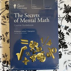 The Great Courses Secrets Of Mental Math DVD & Guidebook New