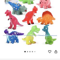 🆕 In 📦 Color Changing Dinosaur Bath Toys:Mold Free No Hole Bathtub Toys-Kids Dinosaur Toys