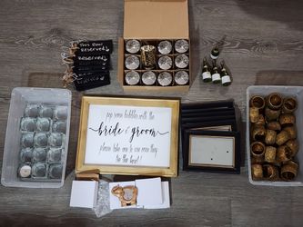 Wedding decor, decorations, and party favors