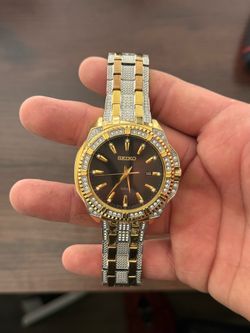 Used gold Seiko watch