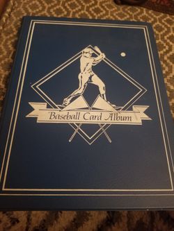 Late 1980s Baseball Cards and Album