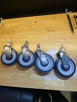 Heavy duty Caster wheels set of 4, 5 inch (main Street Camino al Norte and tropical ) 