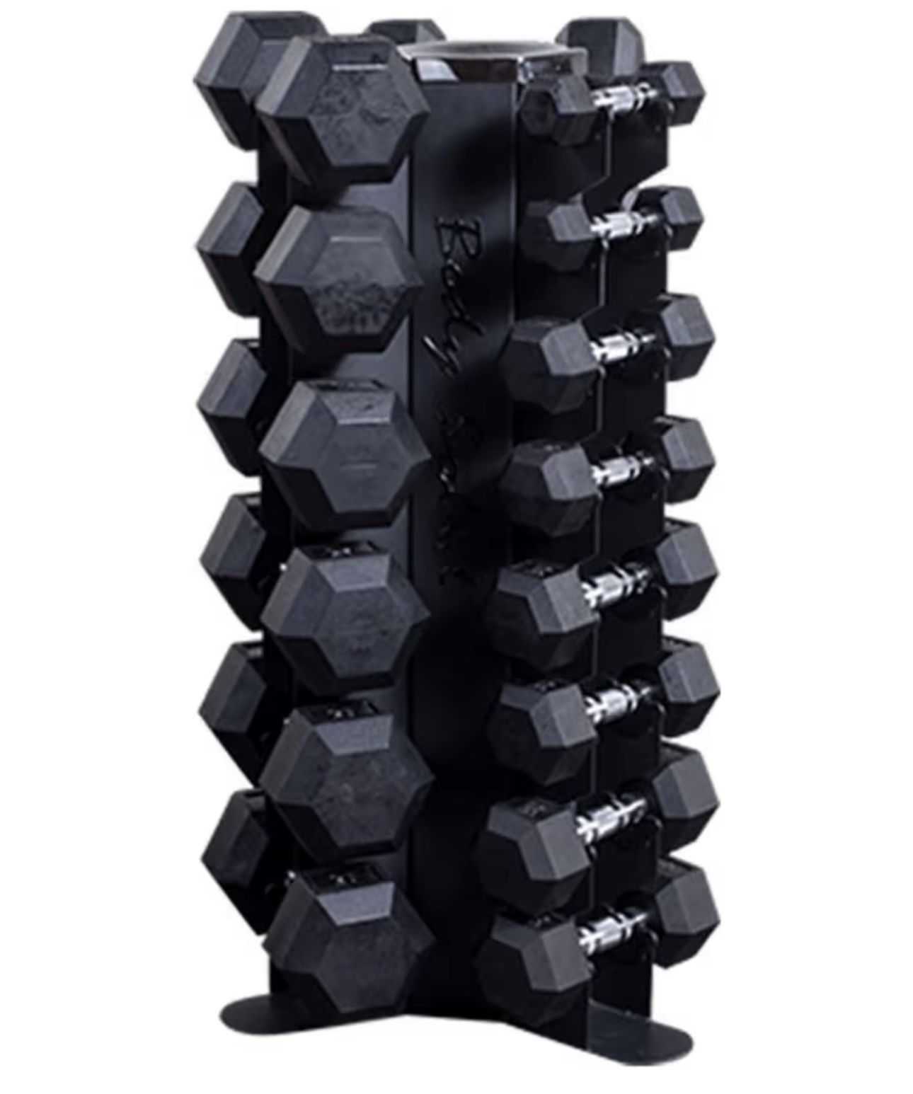 Like NEW 3 Sided Vertical Dumbbell Weight Rack Holds 10 Pairs Compact Space Saving $300 Amazon Dumbbells Also For Sale