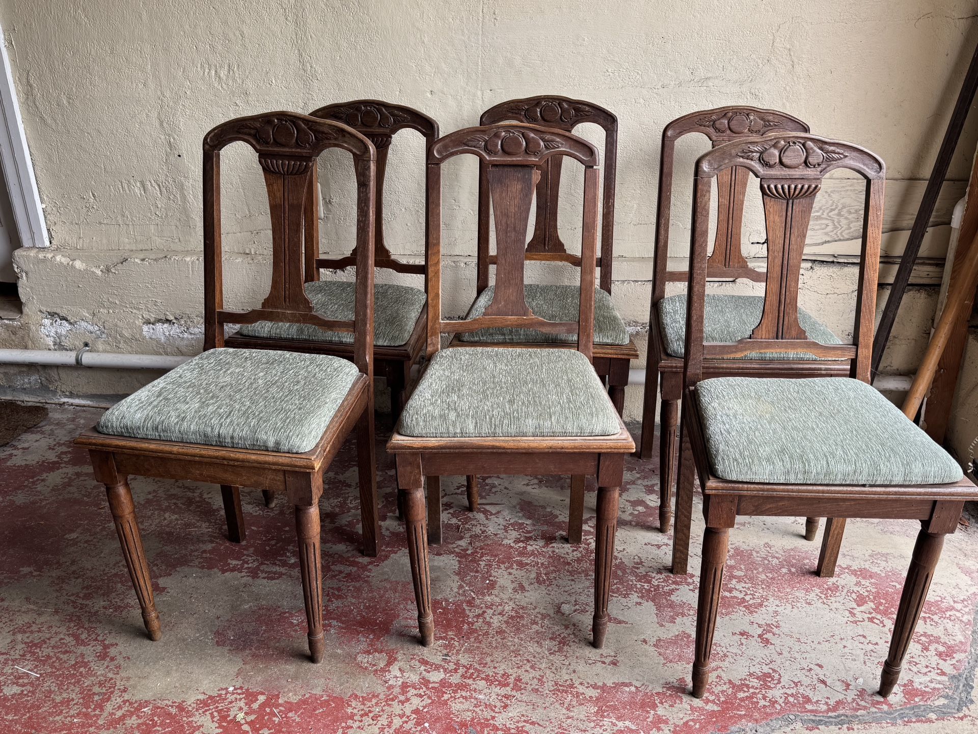 Antique Wooden Chairs (6x)