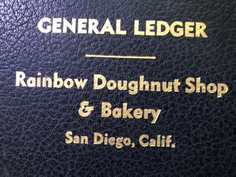 Ledger, General, 1940’s. Rainbow Doughnut Shop 