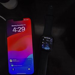 iPhone 13 128 with apple watch se (unlocked) any Sim  works