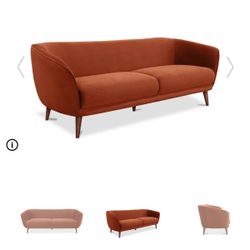 Brand New Velvet Sofa- Scandinavian Designs 
