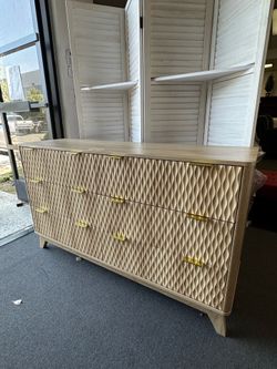 New 54” Wooden 6 Drawers Dresser Wardrobe Closet (Assmembly Require)