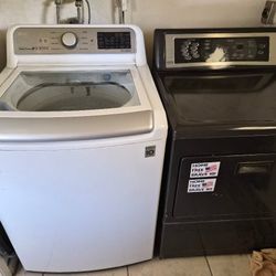 LG Top-Load Washer And Gas Dryer Set