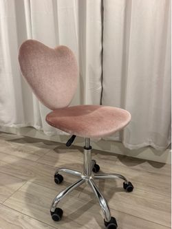Pink vanity chair
