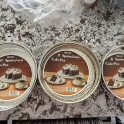 Set Of 3 Springform Cake Pans