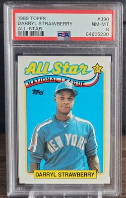 Darryl Strawberry 1989 Topps #390 PSA 8