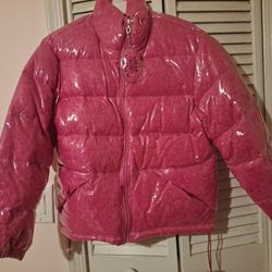 NEW Steve Madden Pink Duck Down Puff Jacket